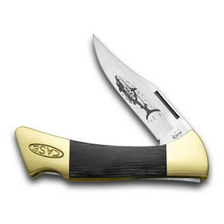 CASE XX Black Stamina Wood Mako Lockback Pocket Knife Knives