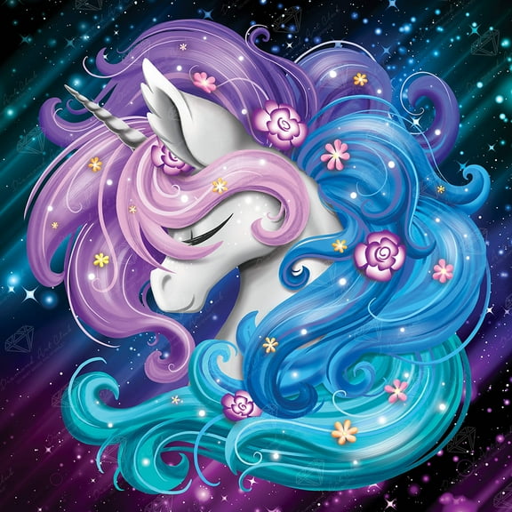 DIAMOND ART CLUB Aurora the Unicorn Diamond Painting Kit