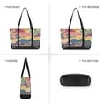 thumbnail image 6 of FORMRS Canvas Laptop Tote Bag for Women with 15.6" Computer Compartments Shoulder Handbag, Green Floral Wave, 6 of 7