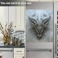 thumbnail image 5 of Scary Dragon Dishwasher Magnet Sticker, Refrigerator Magnetic Cover, Fridge Panels, Home Cabinet Decals Appliances Stickers - 20" L x 26" H（594） Home Decor, 5 of 5