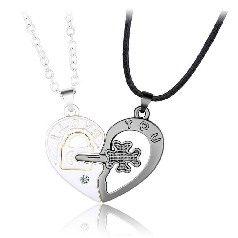 Heart Couples Magnet Necklaces For Him and Her – Nova & D