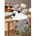 thumbnail image 3 of Table Runner Dresser Scarf 13 x 48 Inch Spring Farmhouse Floral Nature Red Wildflower Botanical Table Runners Non-Slip Heat Kitchen Dining Table Decor for Indoor Outdoor Home Party Decoration, 3 of 7