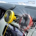 thumbnail image 4 of Ventilador De Refrigeración Para Coche, Luz LED, Clip De Ventilación, Viento Fuerte De 3 Velocidades, 4 of 8