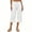 White, variant on ZKunhua Womens High Waist Denim Wide Leg Capri Pants Casual Stretch Jean Cropped Trousers with Pockets