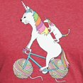 thumbnail image 3 of CafePress - Cat Unicorn Riding Unicorn Cat Who's Riding A Bike - Mens Tri-blend T-Shirt, 3 of 4