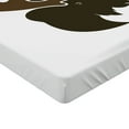 thumbnail image 2 of Ambesonne Animal Fitted Sheet, Canadian Deer Head, Full Size, Green Brown Army Green, 2 of 3