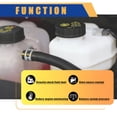 thumbnail image 6 of Engine Coolant Overflow Recovery Reservoir Tank For Dodge Journey 2009-2019, Radiator Coolant Tank Replace 5058456AD, 5058456AB-With Cap-White, 6 of 6