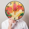 thumbnail image 5 of Round Clock Wall Clock Decorative Clock 11.9" Sizes Clock Nature-themed Summer, 5 of 9