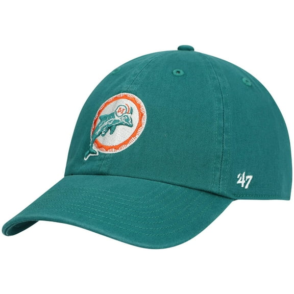 Men's '47 Aqua Miami Dolphins Clean Up Adjustable Hat
