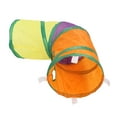 thumbnail image 2 of Pet Tunnel, Easy Cleaning Collapsible Cat Tunnel Tube Memory Steel Frame Construction Tear Resistant Rainbow  For Outdoor, 2 of 8