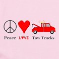 thumbnail image 2 of CafePress - Peace Love Tow Trucks Infant Bodysuit - Baby Light Bodysuit, Size Newborn - 24 Months, 2 of 4