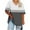 Dark Gray, variant on Jewelreauty Plus Size Womens Summer Tops V Neck Short Sleeve Loose Fit Tshirts Graphic Colorblock Tees 1X-5X (XL, Purple)
