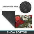 thumbnail image 7 of 2 Piece Christmas Plaid Kitchen Rug Sets Gingerbread Man Pine Branch Ball Kitchen Floor Mat Absobent Kitchen Rugs and Matsfor Bath Cooking (47x17+30x17 inches), 7 of 7