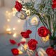 thumbnail image 1 of Guirnalda de Luces LED Yinane con forma de rosa 20 LED 300cm decorativa para San Valentín, 1 of 8