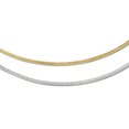 thumbnail image 1 of Leslie's Collier Omega Réversible en Or Blanc 14K avec Rhodium (Poids : 9.17 Grammes, Longueur : 16 Pouces), 1 of 2
