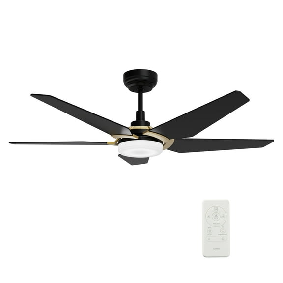 Voyager 52inch Gold Smart Ceiling Fan with Remote control with phone App
