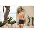 thumbnail image 5 of COOFANDY Men's Swimwear Swimsuits Solid Basic Swim Boxer Trunks Board Shorts with Zipper Pockets, 5 of 10