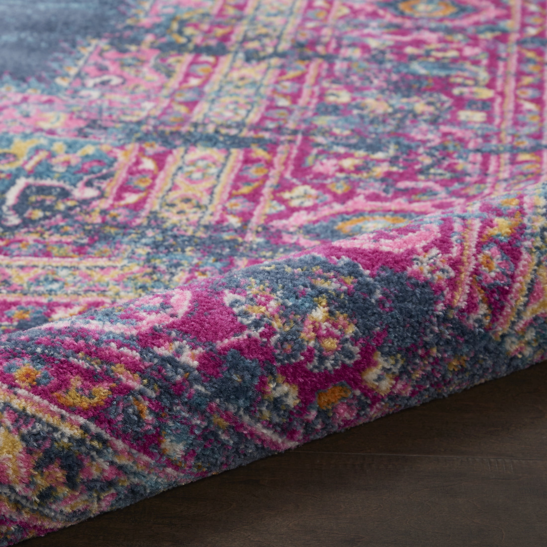 Nourison Passion Bohemian Blue 10' x 14' Area Rug, (10x14)