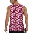 thumbnail image 3 of Xecao Rose Flowers Men's Tank Top Workout Quick Dry Sleeveless Gym Jogging Muscle Shirts Summer Swim Beach Tops, 3 of 9