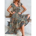 thumbnail image 3 of Elevate Your Style with an Elegant and Fashionable High Waist Bohemian Dress, 3 of 4
