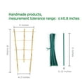thumbnail image 6 of Cambaverd 3 Pack Bamboo Trellis, 16 inch Plant Trellis Indoor, Garden Trellis for Potted Plants and Vegetables, 6 of 6