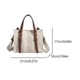 thumbnail image 2 of Bolsos La Cartera Del Hombro Bolso Mano para Las Mujeres Cuero PU Color Sólido, 2 of 9