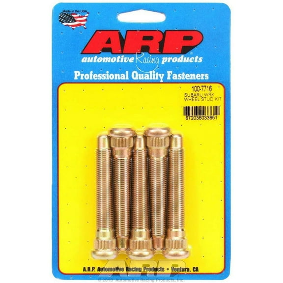 ARP Wheel Stud Press-On 12 mm x 1.25 Thread 5 pc P/N 100-7716