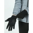 thumbnail image 4 of Heat Logic Unisex Hybrid Thermal Gloves with Grip and Touchscreen Compatibility (Black) S/M, 4 of 5