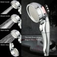 thumbnail image 5 of Shower Head ABS Plastic Handheld Bathing Spray Head Adjustable Arc Bathroom Shower, Silver, 5 of 10