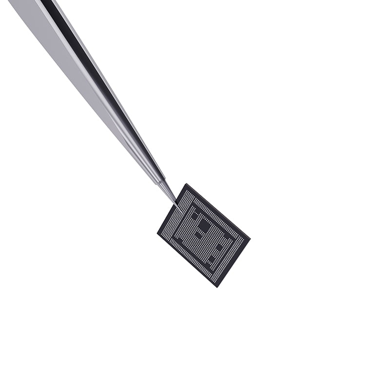 Replacement iNeeZy Handmade Non-Magnetic Stainless Tweezers (Silver - Wide) (Qianli)