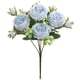 thumbnail image 2 of Ramo de rosas artificiales para mujer, decoración del hogar, ramo de boda, rosa pegada a la pared., 2 of 5