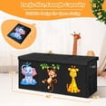 thumbnail image 6 of Extra Large Toy Box, Collapsible Sturdy Kids Toy Chest Storage Box with 2 Side bags and Removable Lids, 40"X14"X16",Stuffed Animal Storage Bins for Nursery Room, Playroom,Closet,Home Organization, 6 of 11