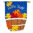 thumbnail image 1 of Evergreen Applique House Flag - Fall Basket, 1 of 7