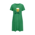 thumbnail image 3 of QUNYINEY Nightgown for Women Soft Short Sleeve St Patricks Day House Dress Knee Length Comfy Crew Neck Night Shirts for Women Sleepwear, 3 of 3