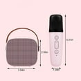 thumbnail image 6 of HLONK Mini Karaoke Machine for Kids, Portable Bluetooth Speaker with Wireless Microphone, Music Player Toys Gifts for Boys Girls 7, 8, 9, 10 +Year Old Birthday Christmas Party Home(Pink), 6 of 6