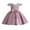 Style C#039 Pink, variant on Girls Princess Gown Performance Kids Girls Dress with Floral Overlay and Bowknot Short Sleeve Round Neck Pleated Skirt for Special Occasions Princess Dress Up for Girls 4-6 (Deep Red 70)