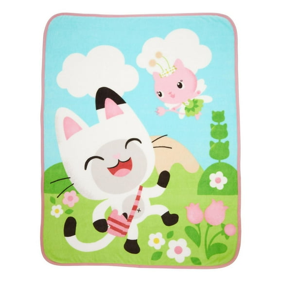 Gabby's Dollhouse "Flowery Fun" Throw, Gabby's Dollhouse Throw
