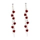 thumbnail image 3 of Pendientes colgantes Yinane florales de moda Con dijes para mujer fiesta de cumpleaños Rojo, 3 of 8