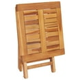 thumbnail image 5 of vidaXL Sun Lounger with Table and Cushion Solid Teak Wood, 5 of 5