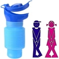 thumbnail image 1 of Botella De Orina, Botella De Orina De Orinal De Inodoro Móvil Portátil, Urinario De Emergencia A Prueba De Fugas Masculino Y Femenino Reutilizable,11 Feliz Sencillez, 1 of 5