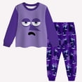 thumbnail image 3 of Disney-Pijama de manga larga para niños, ropa de dormir de 2 piezas, con estampado de Anime Joy Anxiety, Anger, triste, Fear, Kawaii, para regalo, 3 of 5
