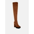 thumbnail image 2 of Maple Faux Suede Long Boots, 2 of 11