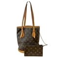 thumbnail image 1 of Pre-Owned Louis Vuitton Monogram Bucket PM Shoulder Bag for Women M42238, 1 of 10