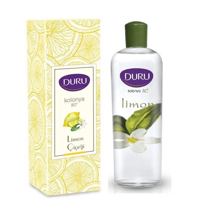 DURU Lemon Turkish Cologne Glass 400 ml, Perfect Turkish Cologne