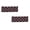 A 2PC, variant on Ribbon Bow Printed Headbands Elastic Sports Yoga Sweatbands with Breathable Sweatproof Fabric Cancer Awareness Decorative Hair Bands for Yoga Running Gym