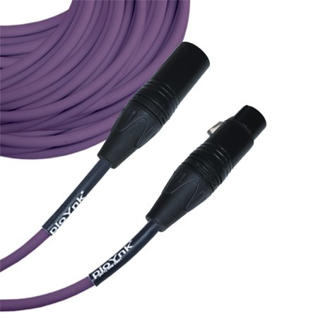 Purple Male To Female XLR Microphone Cable - 90 Ft Long
