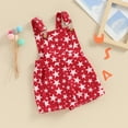 thumbnail image 2 of 4th of July Toddler Baby Girl Boy One Piece Outfit American Flag Overalls Romper Sleeveless Suspender Shorts Jumpsuit with Pocket, 2 of 7