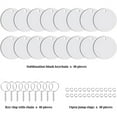 thumbnail image 5 of 120 Pieces Round Sublimation Keychain Blanks Double Side Heat Transfer MDF Key Rings Blank Board Chain, 5 of 7