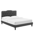 thumbnail image 2 of Modway Amber Tufted Performance Velvet King Platform Bed in Charcoal, 2 of 10