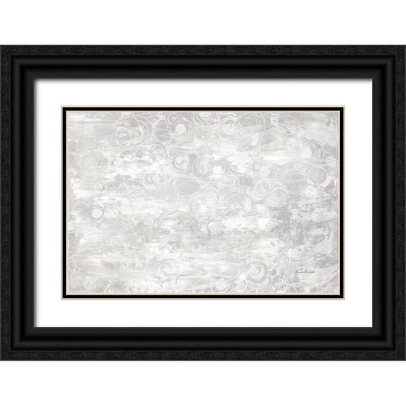 Murdock, Ramona 14x11 Black Ornate Wood Framed with Double Matting Museum Art Print Titled - Frosty Abstract II